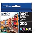 EPSON 302 Claria Premium Ink High Capacity Black & Standard Color Cartridge Combo Pack (T302XL-BCS) Works with Expression Premium XP-6000, XP-6100
