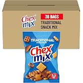 Chex Mix Snack Mix, Traditional, Single Serve Pouches, 60 Ct, 6.5 lb Case
