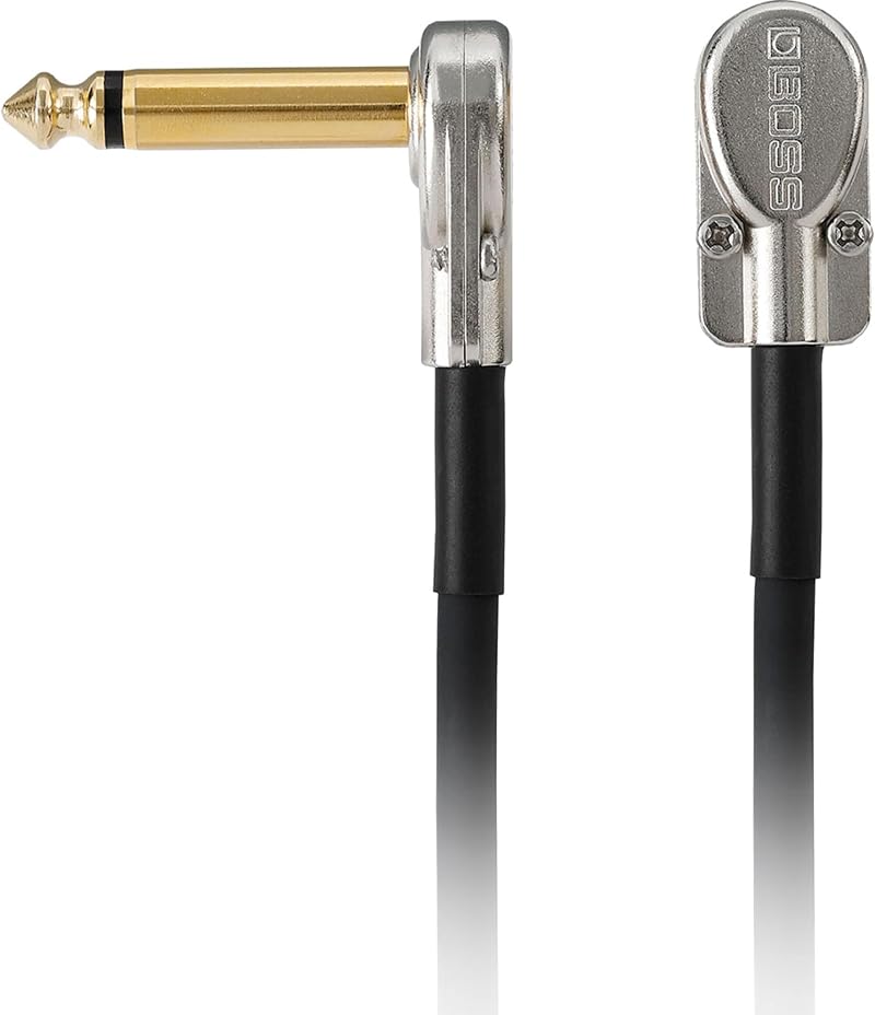 BOSS Bpc-18 18in Patch Cable with Slimline Pancake Plugs for Pedalboards