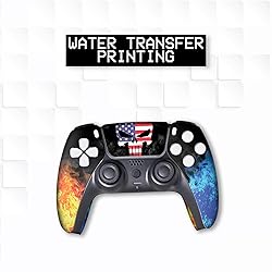 Blackk Marble Geo Custom PS-5 Controller Wireless