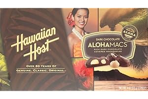 Hawaiian Host Alohamacs Dark Chocolate Covered Macadamia Nuts (1 Box)