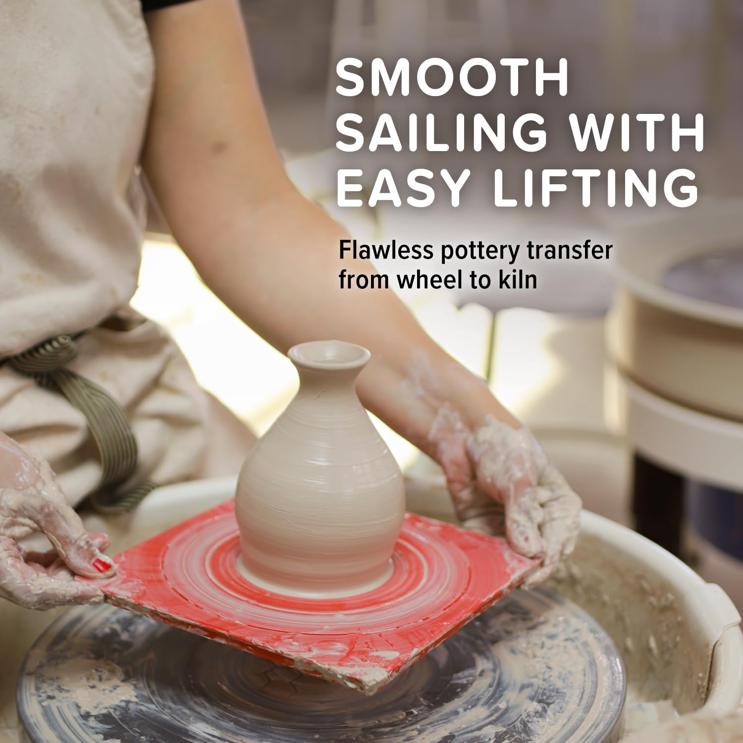 Pottery Head Pottery Bats for Pottery Wheel - Set of 4 Square 7.5