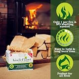 KindleFlamer Firelighters with Kindling 18 Pack Natural Fire Starters view 3