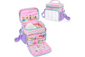 LoDrid Carrying Case Compatible with Little Tikes Story Dream Machine Books Starter Set, Lightweight Fluffy Travel Storage Ba