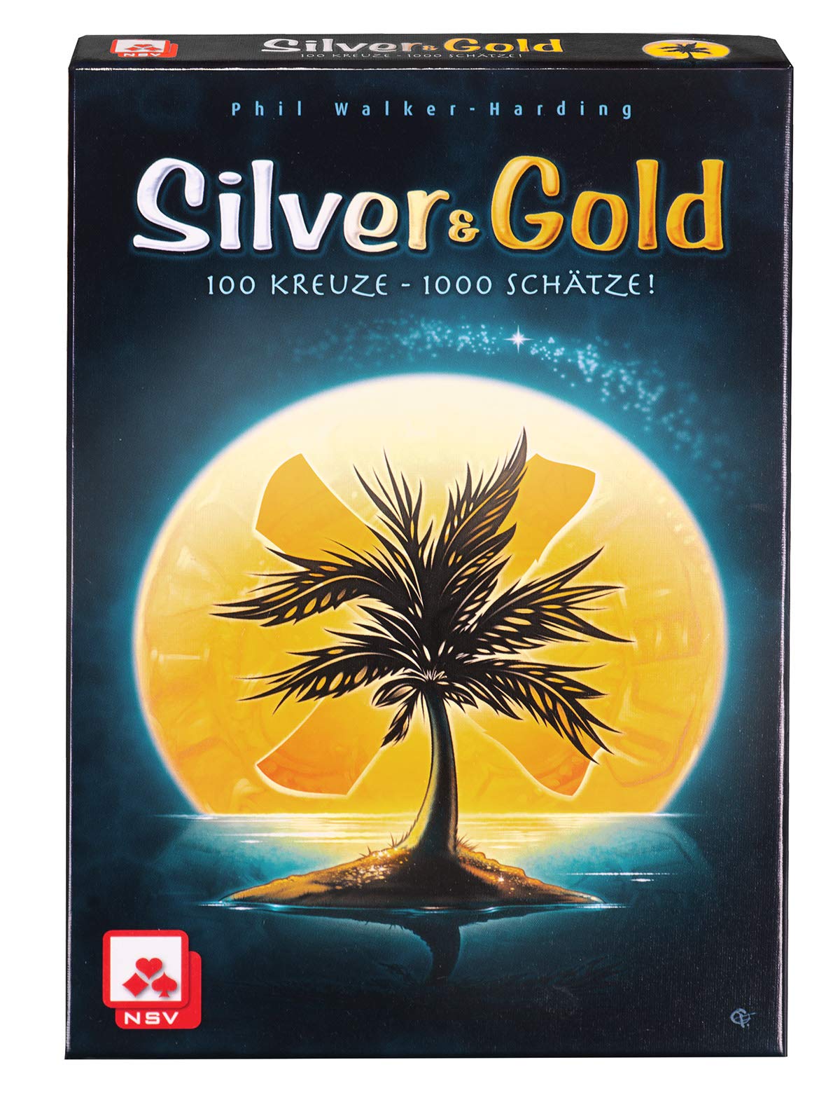 NSV - 4088 - Silver & Gold - Card Game