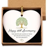 40th Anniversary Marriage Gifts for Couple Ornament Keepsake Sign Heart Plaque Happy 40th Anniversary Ideas Gift for Couple 40 Year Anniversary Wedding Gifts for Her Him Husband Wife
