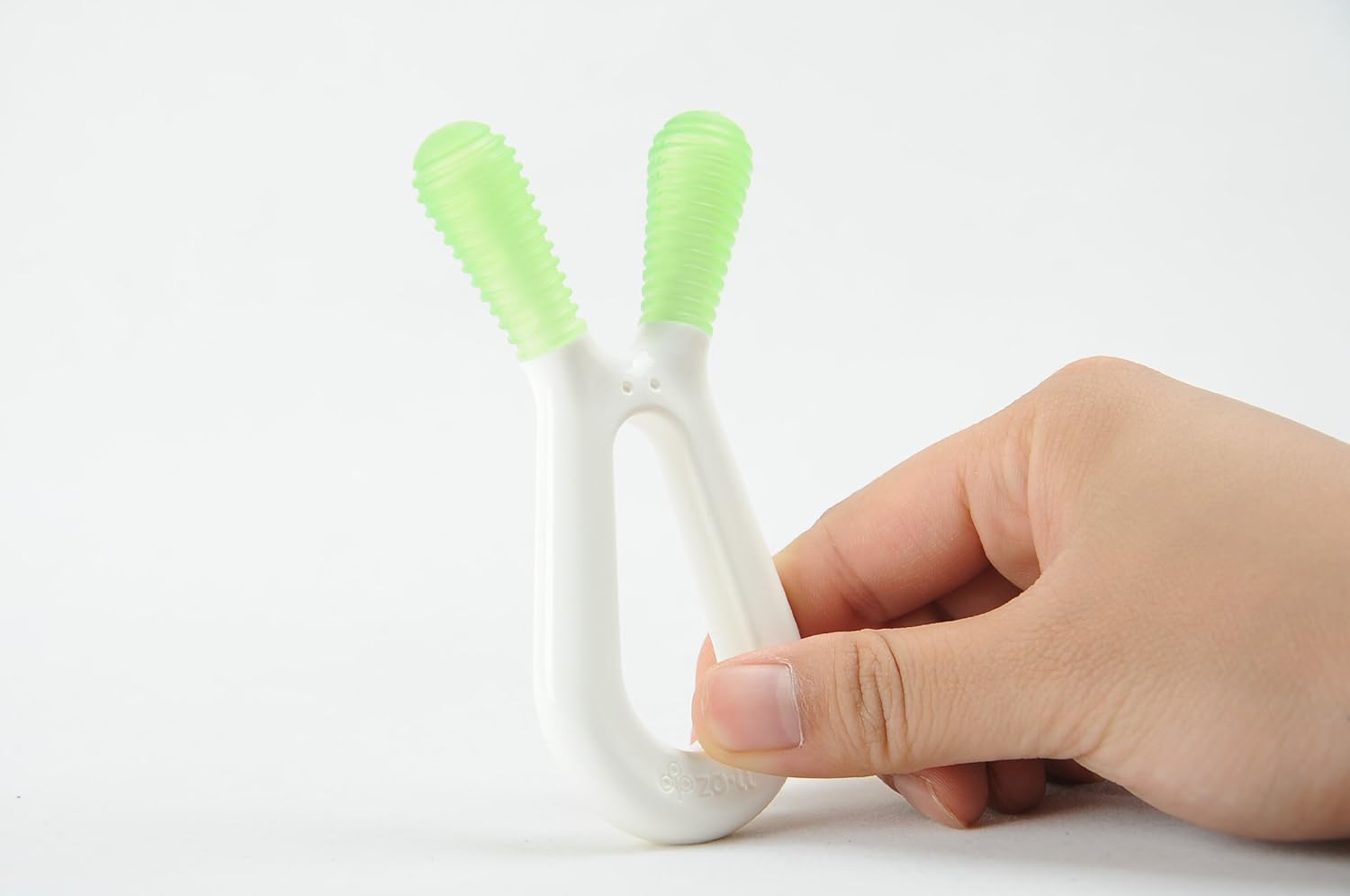 zoli bunny dual nub teether