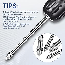 10Pcs New Four-Flute Sawtooth Eccentric Drill Bit
