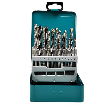 Makita d-47173 gemischt Bohrer Set Metall Box – Mehrfarbig (18)