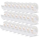 BOMEI PACK 24PACK Transparent Tape with Dispenser, Office Clear Tape Refill Rolls with Dispenser Bulk for DIY, Gift Wrapping,