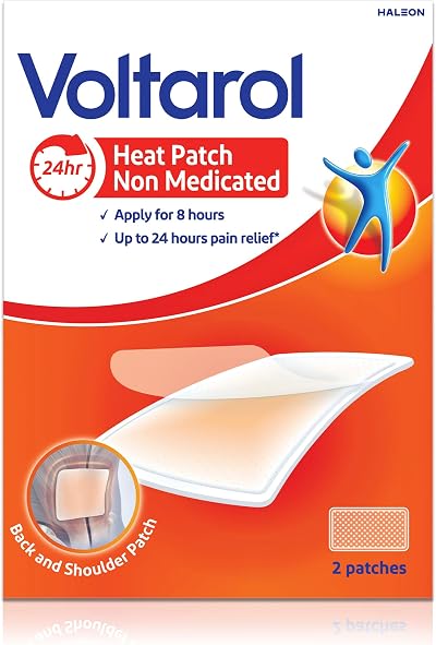 Voltarol Heat Patch Pain Relief Back & Muscle Pack of 2 Non-Medicated