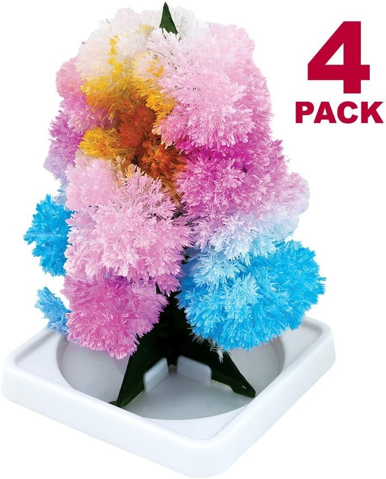 Magic Growing Crystal Tree 4 Pack Amazon Co Uk Toys Games