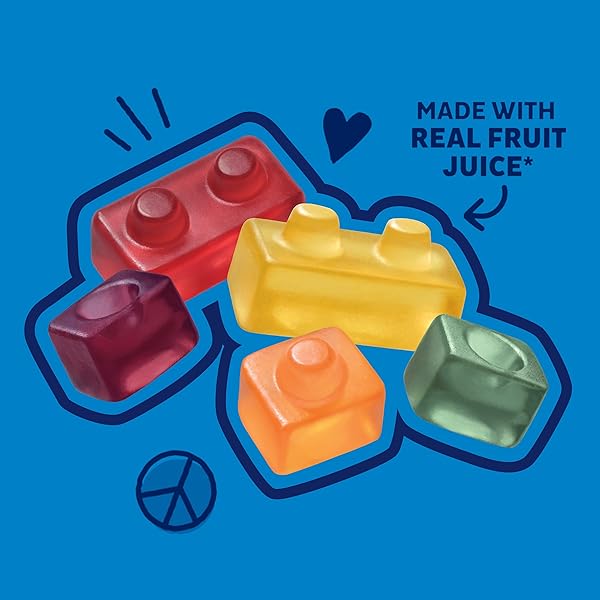 ANNIE’S ORGANIC BUILDING BLOCKS FRUIT FLAVORED SNACKS, ASSORTED FRUIT FLAVORS, GLUTEN FREE, 10 POUCHES, 7 OZ