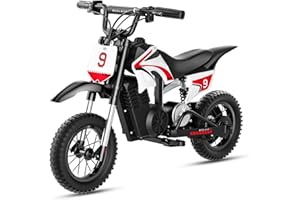 ECOLEAP K1 Kids Electric Dirt Bike 36V Motorcycle,16MPH Fast Speed 14 Mile Long-Range,700W Peak 3-Speed Modes Electric Bike for Kids Ages 3-10