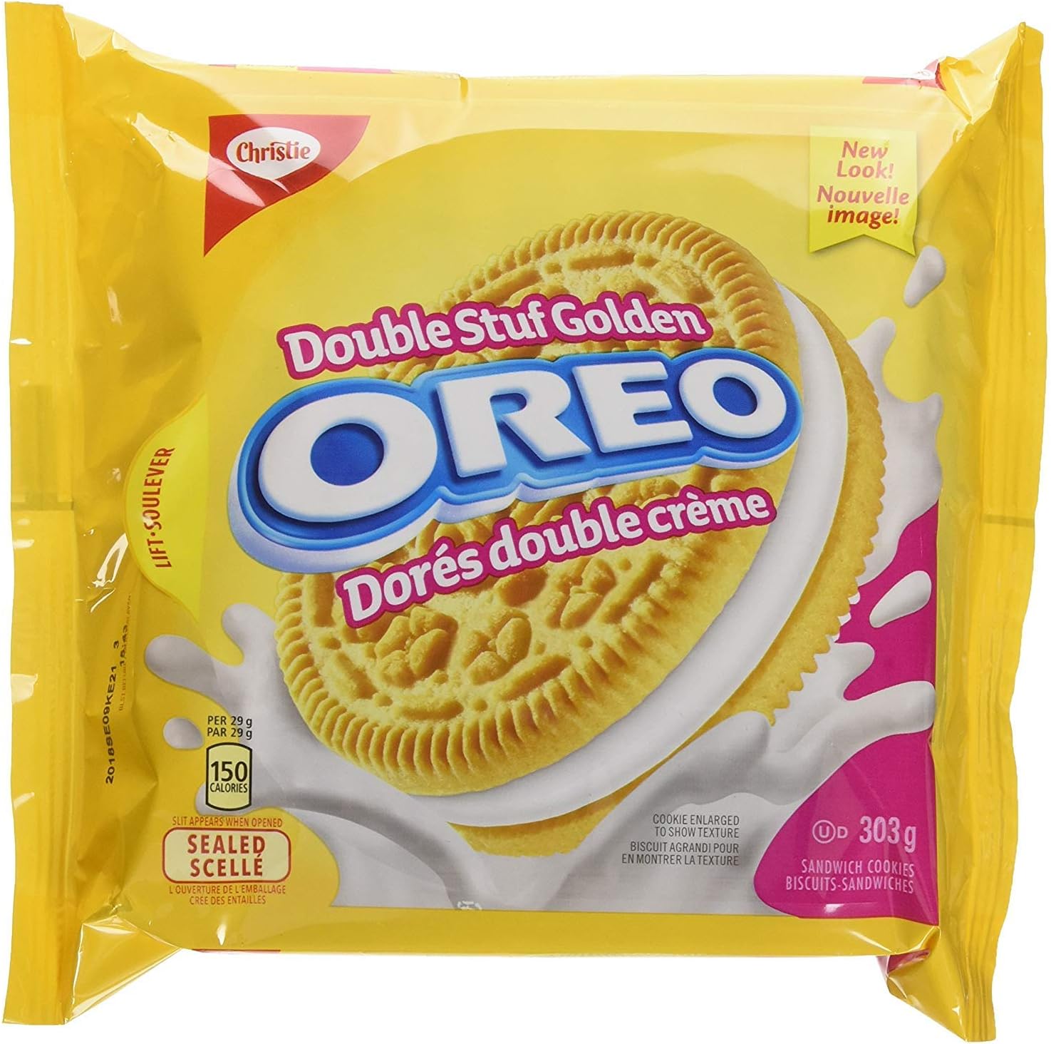 Oreo Golden Double Stuff Sandwich - Cookies, 303 Grams
