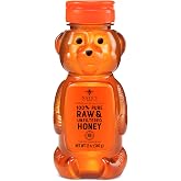 Nate's 100% Pure, Raw &amp; Unfiltered Honey- 12oz. Honey Bear Bottle | 100% Pure, Raw &amp; Unfiltered - Award-Winning Taste