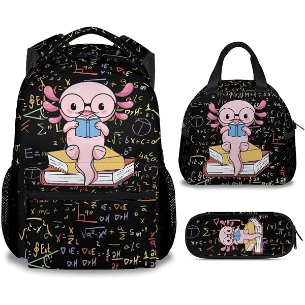 Amazon.com | MEETUHONEY Peach Backpack with Lunch Box - Set  display picture 1