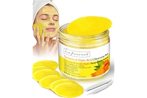LA.PERSONAL Turmeric Kojic Acid Cleansing Pads, for Face and Body Cleansing and Exfoliation - 50 Pcs