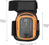 QWORK Adjustable Knee Pads for Work Gardening Men Women Comfort Padding view 6