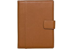 Maruse Italian Leather Executive Padfolio, Folder Organizer with Magnetic Closure and Writing Pad, Handmade in Italy, Rope