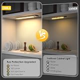 OUILA Under Cabinet Lights 32 LED Motion Sensor 3000K Warm White 2 Pack view 6