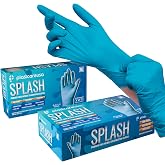 100 Nitrile Exam Gloves 3.5 Mil - Latex &amp; Powder Free, Disposable Non-Sterile Protective Gloves By PlastCare