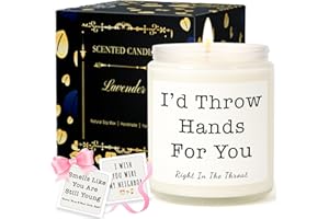 AROMGLE Candles Gifts for Women, Birthday Gifts for Women, Unique Friendship Christmas Gift for Womens, Mom, Best Friend, Her, Sister, Bestie, Funny Lavender Scented Candle with Replaceable Stickers