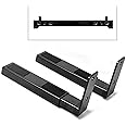 Pyle Adjustable Speaker Wall Mount Brackets - 2 Pack Extendable Steel Arms for Center Channel, Small or Large Speakers & Soundbars - 110 lbs Capacity, 6.7-11.8" Depth - Includes Mounting Hardware