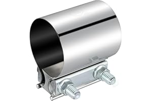 EVIL ENERGY Exhaust Clamp,Butt Joint Band Clamp Sleeve Coupler Stainless Steel (2.5 Inch)