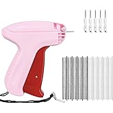 Stitch Gun for Clothes - Handheld Fine Stitch Gun Quick Clothing Fixer - Includes 6pcs Fine Needles, 500 Black Fasteners & 500 White Fasteners - Tag Gun for Clothes