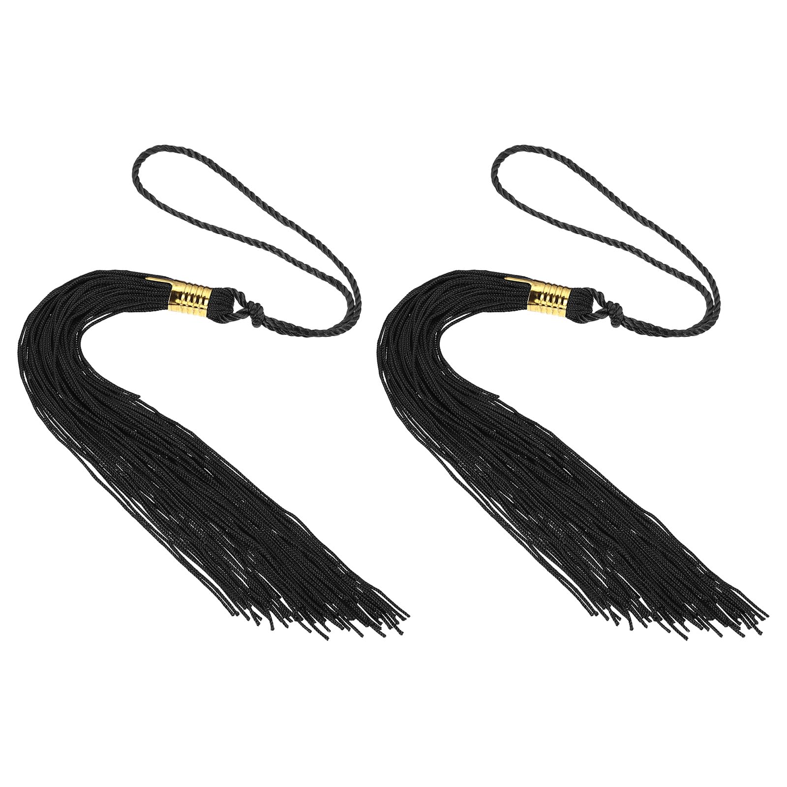 PATIKIL Tassel Graduation, 2 Pcs Graduation Cap Tassel for Graduation Cap Decorate Tassel Charm for Graduation Party Ceremonies Souvenir, Black