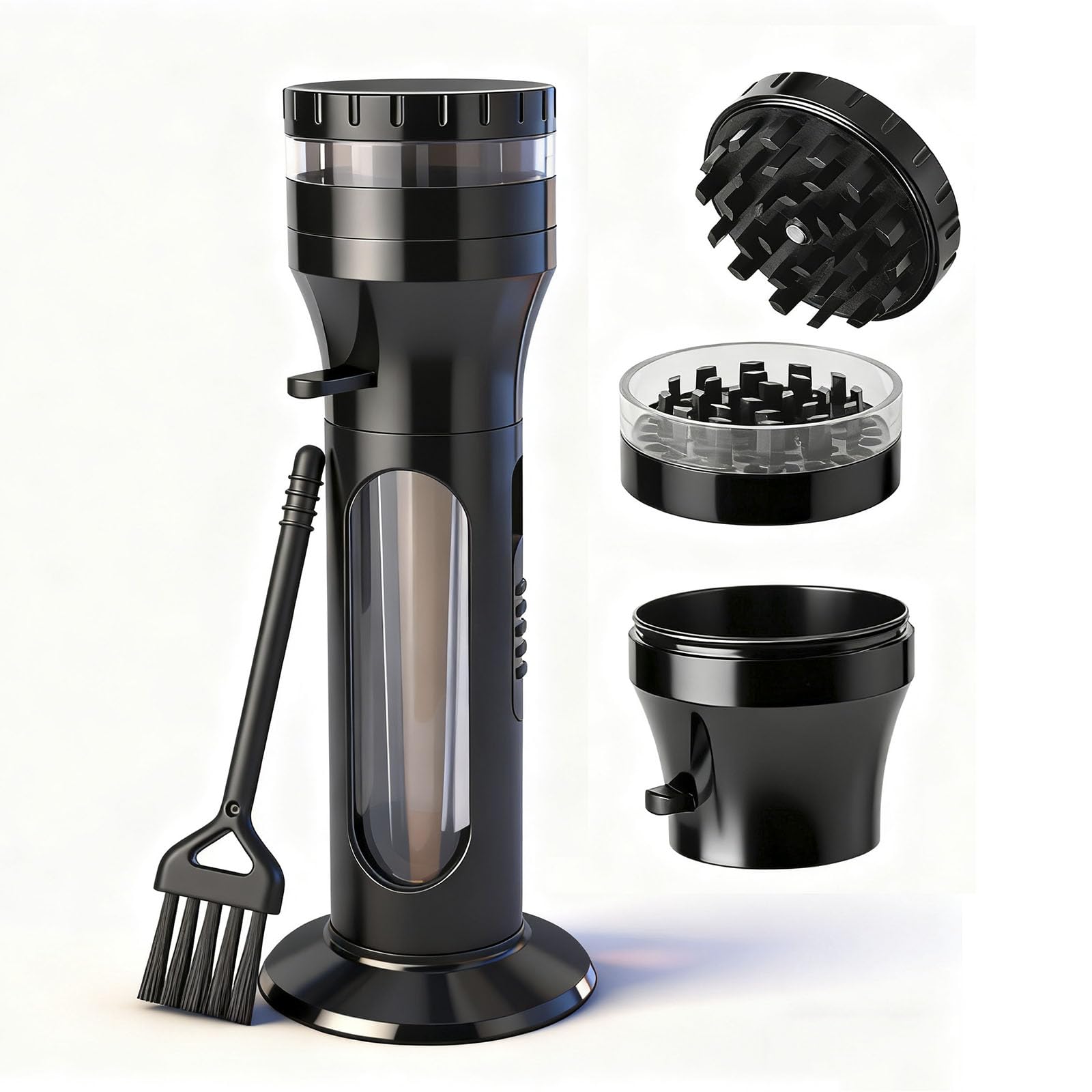 Photo 1 of 2-in-1 Kitchen Spice Grinder & Seasoning Loader,Cone Loader Grinder Roller,Portable Grinder and Cone Filler for King Size– Portable Manual Aluminum Alloy Herb Grinder for Culinary Use