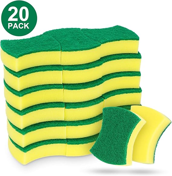 Esponja Doble Cara Para Lavar Coches - Antiarañazos 20x10x7 Cm
