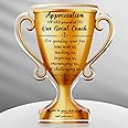 Panelee Thank You Gifts for Women Men Acrylic Appreciation Inspirational Gift Office Coworker Farewell Acrylic Sign Table Decor for Home(Trophies)
