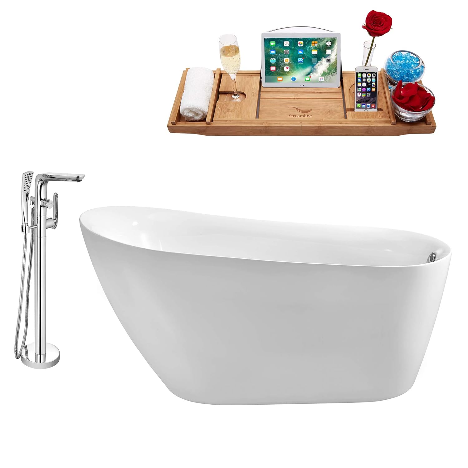 Amazon Com Streamline Tub Faucet Tray Set 59 Freestanding Nh280
