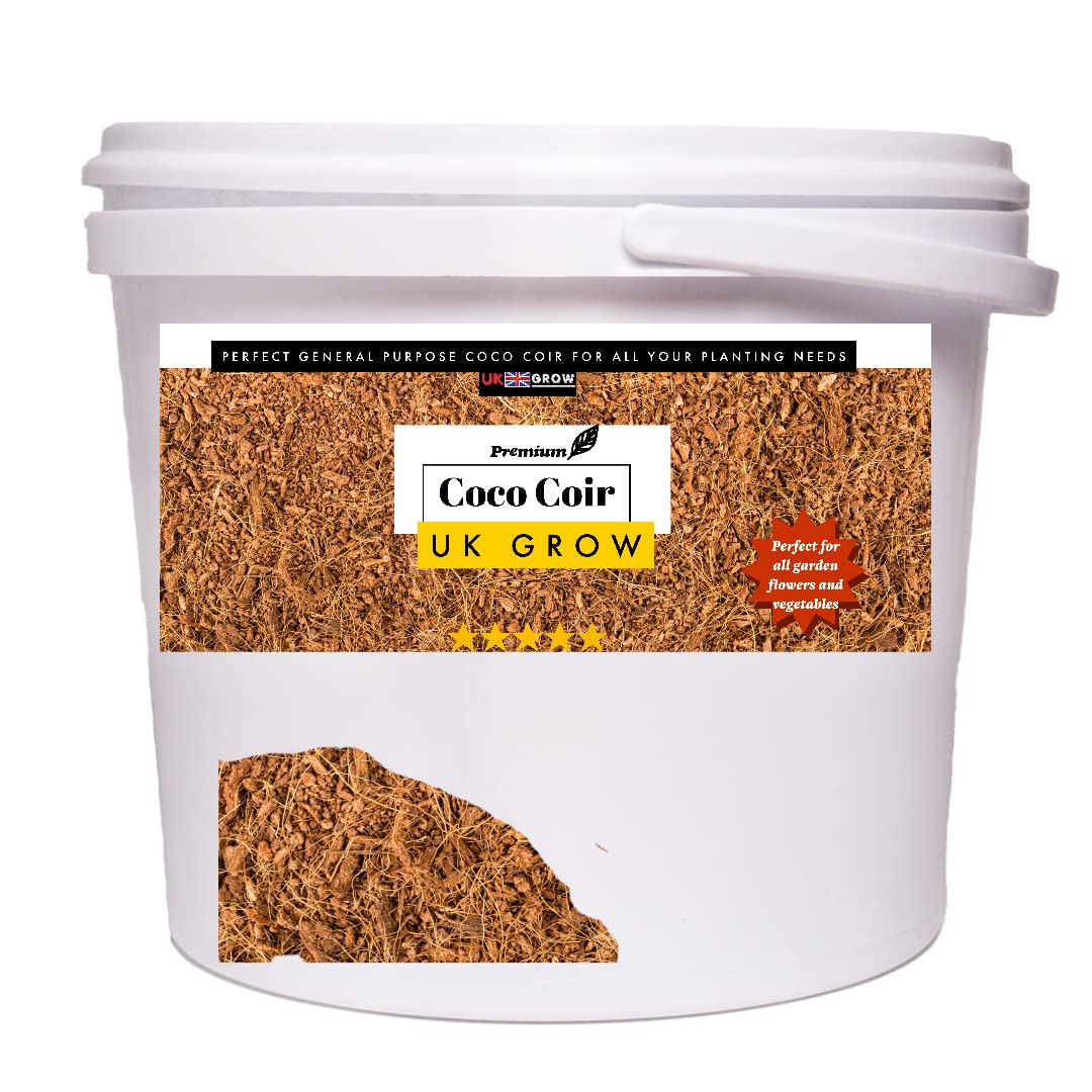 Premium bucket of coco coir UK GROW (1L)