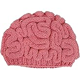 Knitted Crochet Brain Beanie Hat for Women Men Funny Brain Print Knitted Hat Unique Beanie Cap Chemo Hat