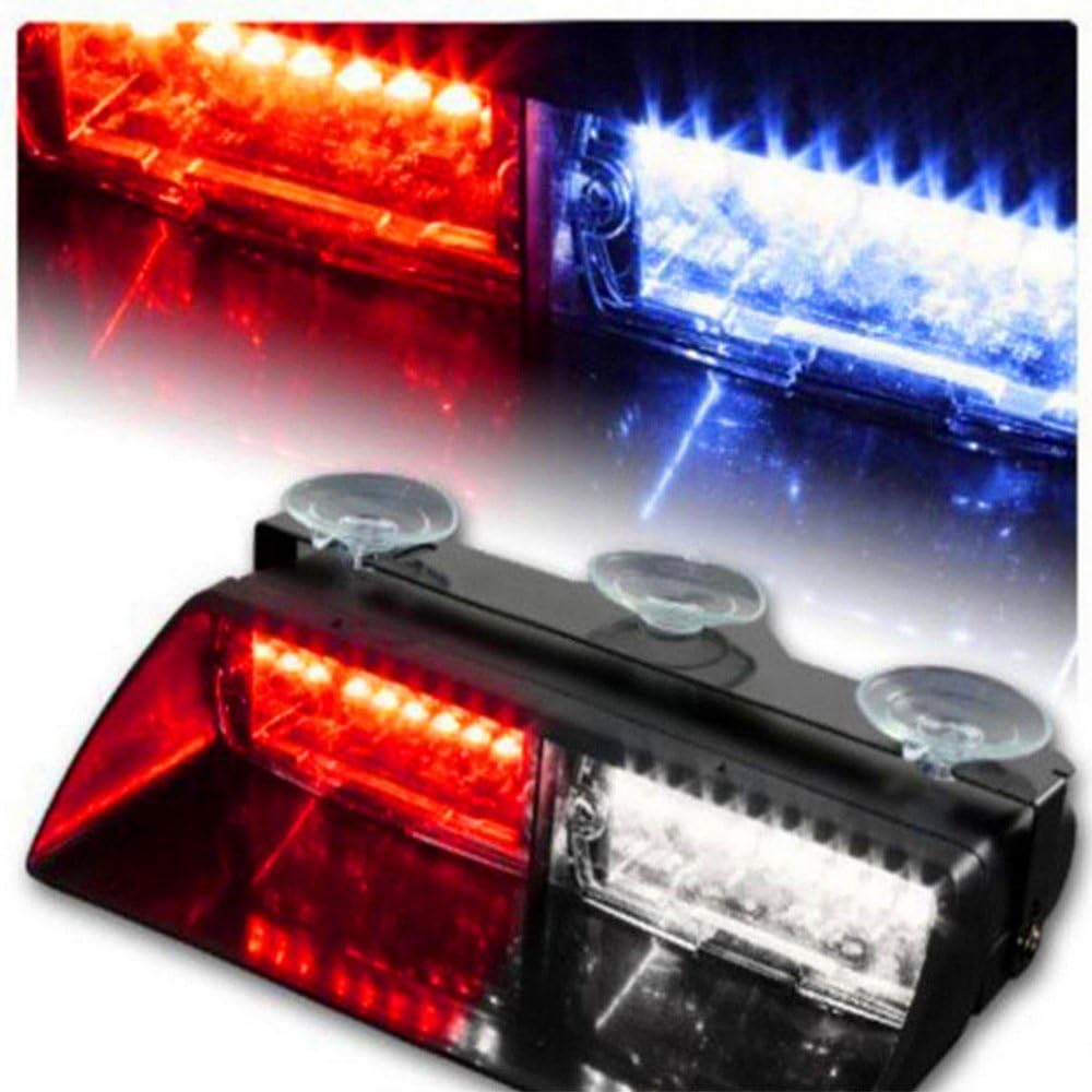 Keyecu 12V 16 LED High Intensity LED Law Enforcement Emergency Hazard Warning Strobe