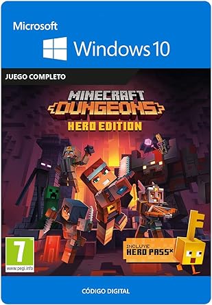 Xbox Minecraft Dungeons Hero Edition Windows 10 Pc Codigo De Descarga Amazon Es Videojuegos
