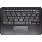 Jxjslp Palmrest with Keyboard and Touchpad for HP Chromebook 14 G7 | Includes Keyboard and Touchpad,Upper Case Palmrest Assembly for HP Chromebook 14 G7,P/N M47207-001