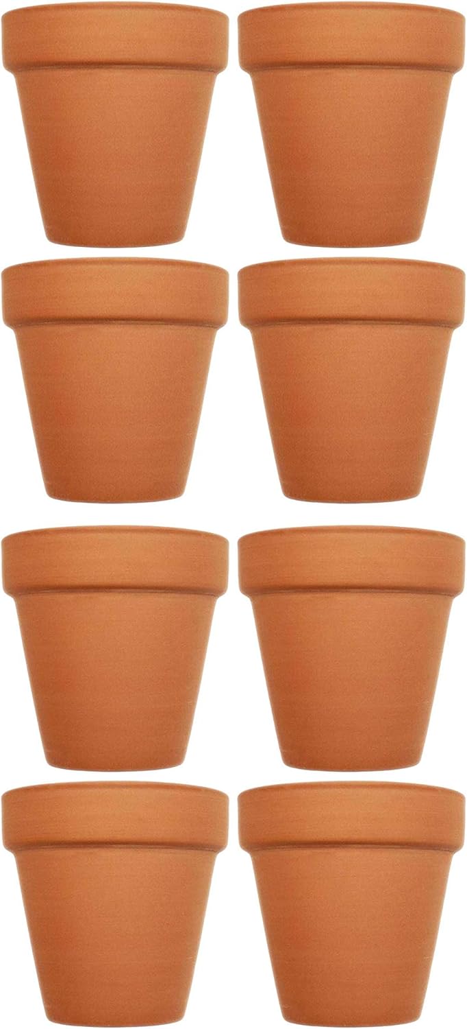 Set of 8 Terra Cotta Pots! Perfect for Vegetable or Flower