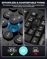 Cimetech Wireless Keyboard and Mouse Set with Phone Holder, 2.4GHz USB view 5