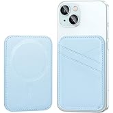 Miroddi for MagSafe Wallet, Magnetic Wallet Card Holder for iPhone 15/14/13/12 Series, Super Strong Magnetic Leather Phone Wallet, Slim Minimalist RFID Card Holder for Back of Phone