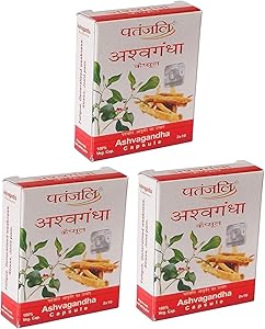 Baba Ramdev - Patanjali Ashwagandha (Winter Cherry) 60 Veggie Capsule
