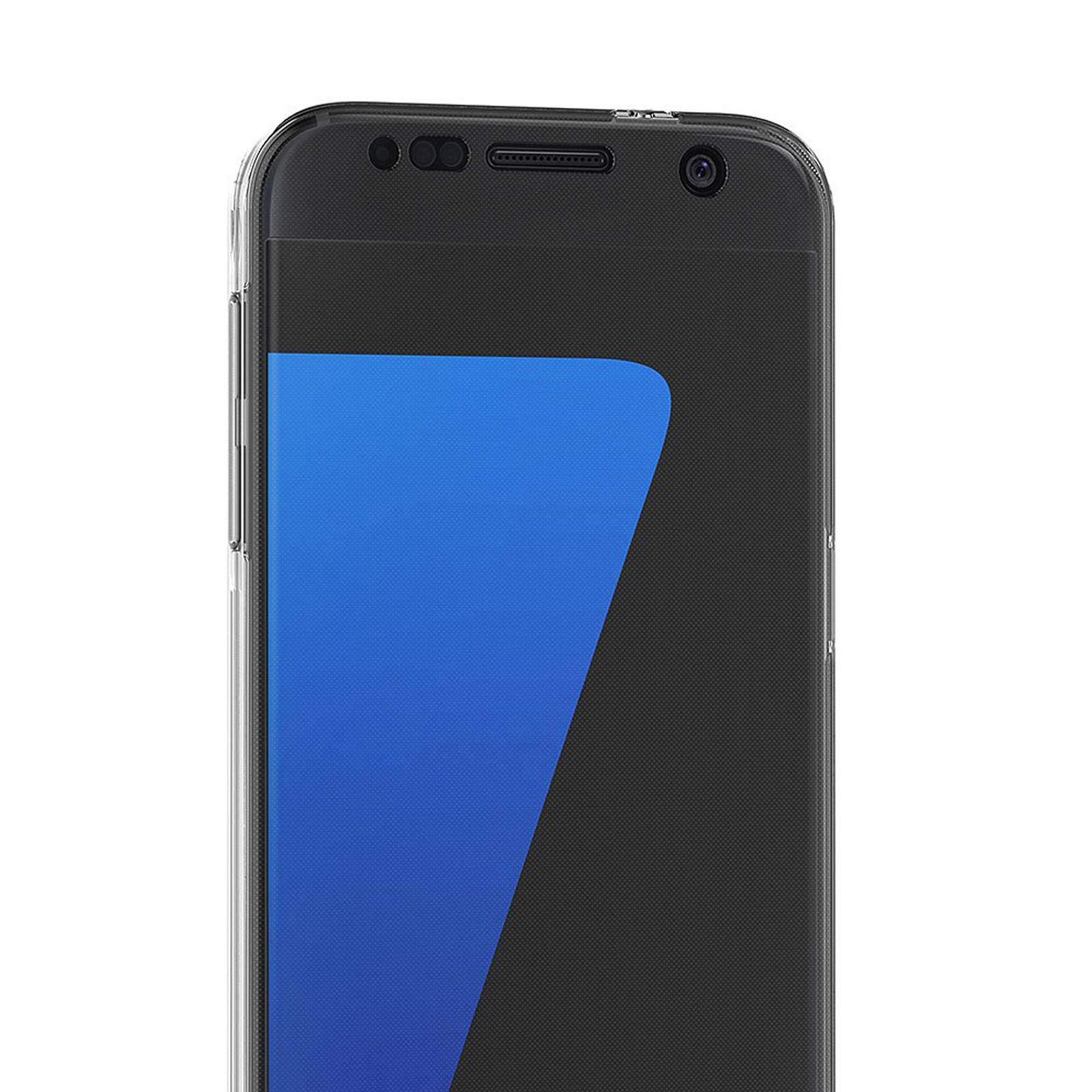 Coque Samsung Galaxy S7 ,Ordica France®, Housse Galaxy S7 Protection Souple TPU Full Cover 360 Housse Integrale Avant Et Arrière Etui Accessoires Ultra Fin Et Discret - Coloris Transparent