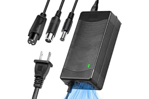 Honszex 36V Universal Charger for Electric Bike Electric Scooter, 42V 2A Replacement Charger Compatible with Jetson Gotrax Hiboy Segway Ninebot, 3-Connector Charger for 36V Lithium Battery Equipment