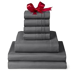 Mellanni Iconic Split King Sheet Set - 7-Piece Bed