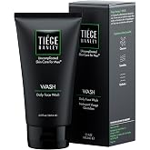 Tiege Hanley Daily Face Wash for Men, Cleanser, Fragrance-Free, 5.5 Fl Oz | Men's Skin Care, Gentle Cleanser With Jojoba Oil, Aloe &amp; Vitamin B3, Hydrating Foaming Formula for Deep Clean, Sensitive Skin