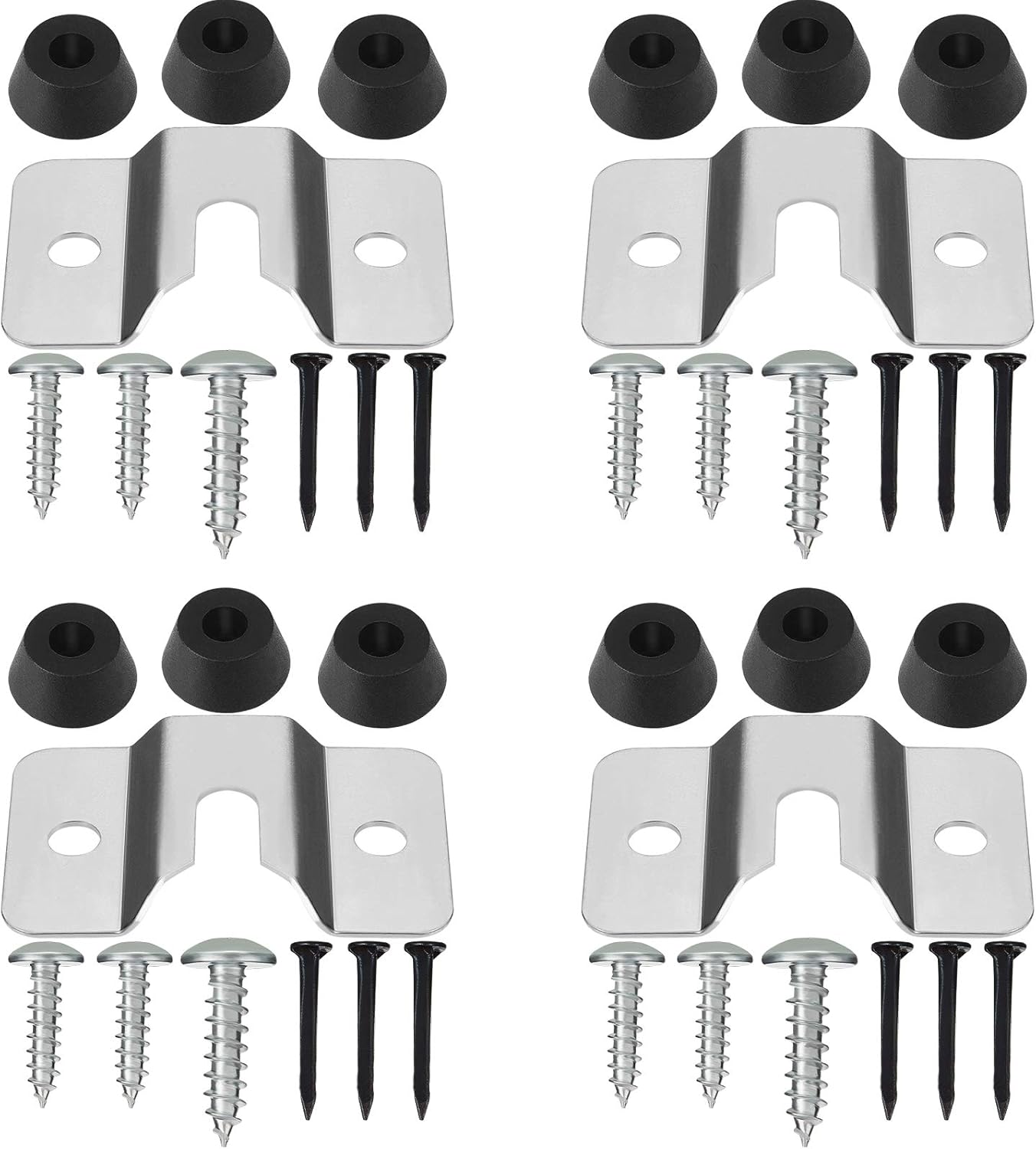 4 Sets Dartboard Mounting Bracket Wall Bracket for Hanging Dartboard Stainless Steel Dart Holder Dart Display Stand Wall Bracket and Screws Hardware Kit Replacement for Mounting Dartboard : Sports & Outdoors