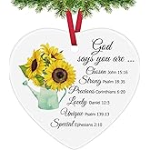 Christian Christmas Ornaments Inspirational Religious Ornaments Bible Verse Religious Gifts Scripture Gifts Religious Gift for Women Men Faith Christmas Easter Prayer Gift Christmas Tree Decoration